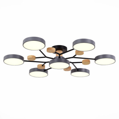 ST LUCE SLE6006-702-07 Светильник потолочный Серый/Серый LED 7*12W 3000K/4500K/6000K