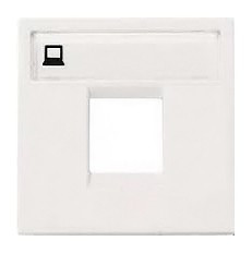 N2218.1 BL     Abb NIE Накладка для 1-го суппорта/разъёма типа 2017.. и/или 2018.., 2-модульная, Zenit, альп. б 2