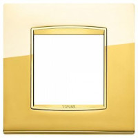 20642.G24 - Vimar Накладка классика для 2 модуля золото глянцевое