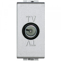 NT4202D NT4202D - LivingLight TV розетка оконечная 1-мод., "папа" с возможностью обратной связи, алюминий, Bticino