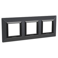 4407856 - ДКС Рамка из металла, "Avanti", графитовая, 3 поста