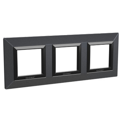 4407856 - ДКС Рамка из металла, "Avanti", графитовая, 3 поста