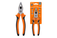 Пассатижи (плоскогубцы), с двухкомпонентными рукоятками, CR-V сталь, 180 мм, серия "Алмаз" TDM Electric, SQ1010-0202