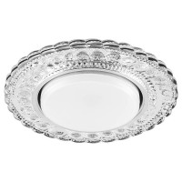 Светильник встраиваемый со светодиодной подсветкой 20LED*2835 SMD 4000K, 15W GX53, без лампы, прозрачный, хром, CD4024 с драйвером в комплекте, Feron 29538