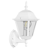 Светильник садово-парковый, 100W 230V E27 белый, 4201/PL4201 (на стену вверх), Feron 11023