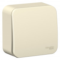 BLNCA101012 - BLANCA О/У 1-клавишный ВЫКЛЮЧАТЕЛЬ (сх.1) с самовозвр, ИЗОЛ.ПЛ., 10А, МОЛОЧНЫЙ, Systeme Electric