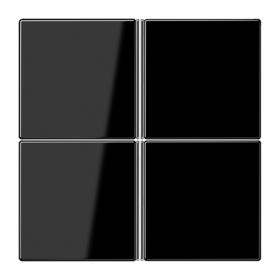 Набор клавиш для сенсорного модуля KNX, 4-ной, черный, LS404TSASW