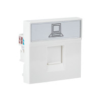 Розетка RJ45 кат, 6, 2 модуля EKF