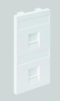 Simon SConnect Адаптер на 2 RJ45 CJ545U(FM), CJ546U(FM), шторки, CIMA-модуль 52x108мм, белый, S76B-9