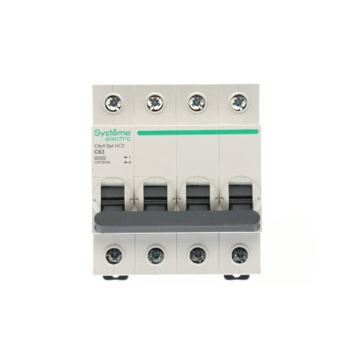 City9 Set Автоматический выключатель (АВ) С 63А 4P 6kA 400В, Systeme Electric, C9F36463