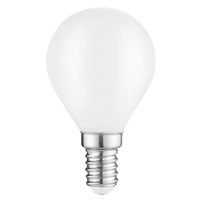 Лампа Gauss Filament Шар 9W 610lm 4100К Е14 milky диммируемая LED 1/10/50, 105201209-D