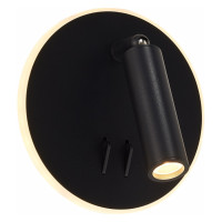 ST LUCE SL1586.413.01 Светильник настенный Черный LED 1*8W 3000K 624Lm Ra>80 24° IP20 L-xW140xH140 170-240V