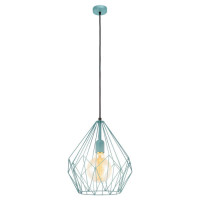 49259 Подвес CARLTON 1, 1x60W (E27), ?310, H1100, сталь, мята