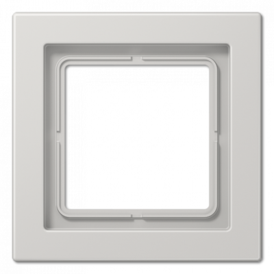 Рамка для вертикальной и горизонтальной установки, 1 пост; дюропласт; светло-серый; LSDesign, LSD981LG