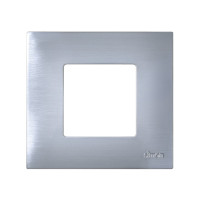 Simon Рамка-декор на 1 пост для 2700610-03., S27Pl, нержавеющая сталь, 2700617-042