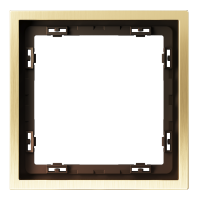 Рамка металлическая на 1 пост, S70 Metal (латунь), VLSM120109