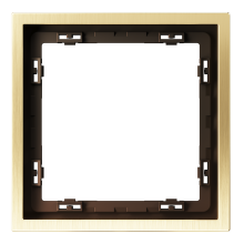 Рамка металлическая на 1 пост, S70 Metal (латунь), VLSM120109