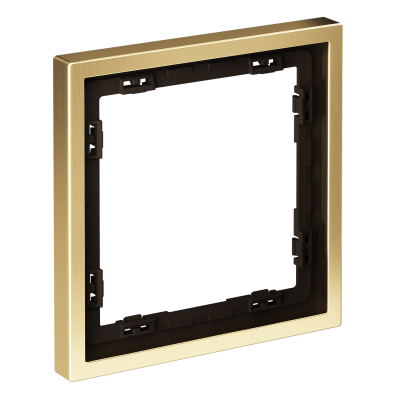 Рамка металлическая на 1 пост, S70 Metal (латунь), VLSM120109