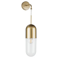 Lightstar 690513 (MB22501-1A ) Бра RAMO 1х40W E27 ШАМПАНЬ/ПРОЗРАЧНЫЙ (в комплекте)