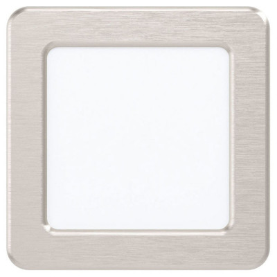 99183 Светодиод. встраив. светильник FUEVA 5, 5,5W (LED), 117х117, ET26, 700lm, 4000K, сталь, никель