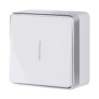 Werkel W5010101/ Выключатель одноклавишный с подсветкой Gallant (белый), a051578