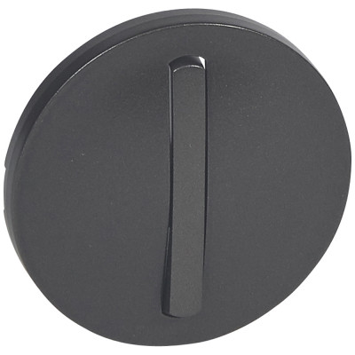 Legrand Лицевая панель - Программа Celiane - выключатель 1-полюсный / переключатель Кат. № 0 670 01/02/31/32 с тонкой клавишей - графит, 065201