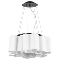 Lightstar 802167 (NUBI-D6A) Подвес NUBI 6х40W E27 ЧЕРНЫЙ МАТОВЫЙ/БЕЛЫЙ (в комплекте)