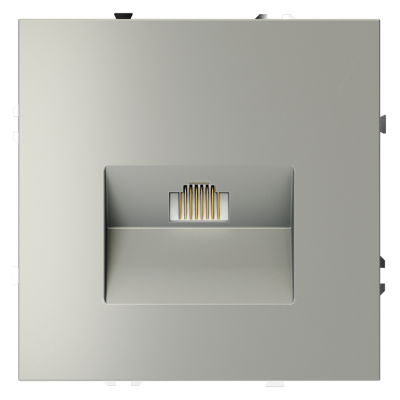 Розетка компьютерная встраиваемая VOLTUM S70 RJ45 кат.6, (сталь), VLS060105