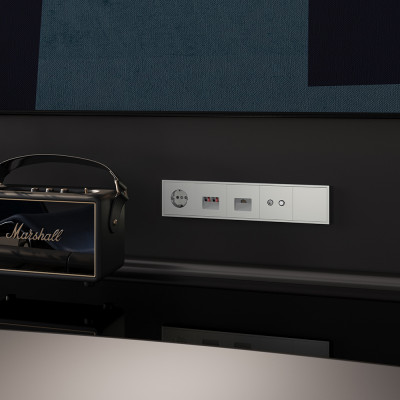 Розетка компьютерная встраиваемая VOLTUM S70 RJ45 кат.6, (сталь), VLS060105