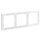 Рамка пластиковая VOLTUM S70 на 3 поста, (белый глянцевый), VLS100301