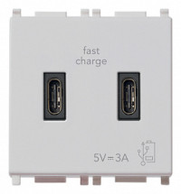 Vimar Зарядное устройство с разъемом USB C 5V 3A, серебро, 14295.CC.SL Vimar Зарядное устройство с разъемом USB C 5V 3A, серебро, 14295.CC.SL