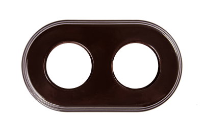 Bironi Рамка 2-х постовая, керамика, цвет коричневый, BF2-620-02