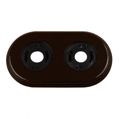 BIRONI Шедель/Лизетта Керамика Коричневый Рамка 2-ая (скрытый и накладной монтаж), BF2-620-02