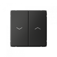 GAL001419S - ARTGALLERY 2-клавишный ВЫКЛЮЧАТЕЛЬ ДЛЯ ЖАЛЮЗИ, 2х сх.4, 10А, механизм, быстрозажим. клем., БАЗАЛЬТ, Systeme Electric