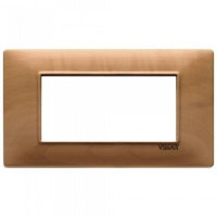 Vimar Накладка для 4 модулей дерево-натуральная груша, 14654.62