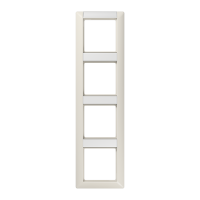 Рамка 4-кратная с полем для надписи для горизонтальной и вертикальной установки; слоновая кость, AS584NA Рамка 4-кратная с полем для надписи для горизонтальной и вертикальной установки; слоновая кость, AS584NA