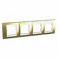 ХАМЕЛЕОН РАМКА 4-постовая, горизонтальная, БЕЛЫЙ/ ЗОЛОТО
