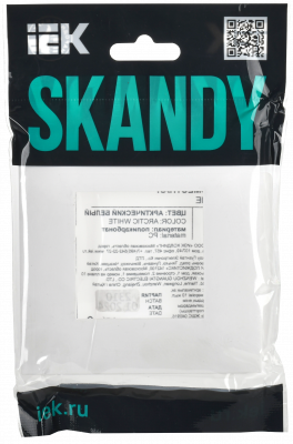 SKANDY Рамка 1-мест. SK-F01W арк. бел. IEK, SK-M12-K01