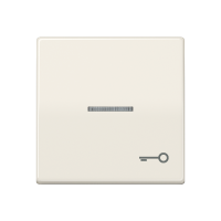 Клавиша для выключателя с окошком для подсветки и символом "замок"; слоновая кость, AS591KO5T