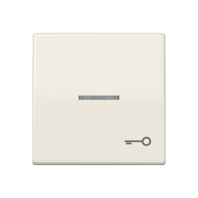 Клавиша для выключателя с окошком для подсветки и символом "замок"; слоновая кость, AS591KO5T