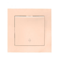 Валенсия выключатель 1-кл. 10А кремовый проходной EKF PROxima