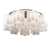 ST LUCE SL116.052.12 Люстра потолочная ST-Luce Серебристый/Белый E27 12*60W (из 2-х коробок)