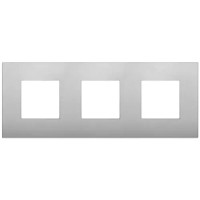 Vimar Накладка CLASSIC на 6 модулей (2+2+2) расстояние между центрами 71мм серебро матовое, 19644.79 Vimar Накладка CLASSIC на 6 модулей (2+2+2) расстояние между центрами 71мм серебро матовое, 19644.79