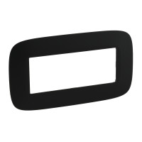 Legrand Valena ALLURE.Рамка "Матовый черный" 5 модулей, 754406