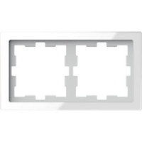 D-Life Рамка 2-ная, белый кристалл