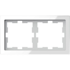 D-Life Рамка 2-ная, белый кристалл