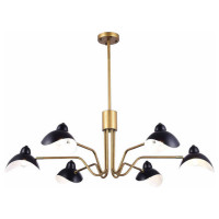 ST LUCE SL1801.313.06 Люстра подвесная ST-Luce Античная бронза/Черный E14 6*60W