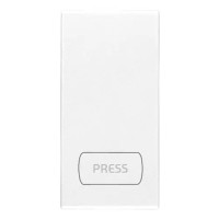 Vimar Клавиша на 1 модуль с символом "PRESS" , белая, 20031.PS.B