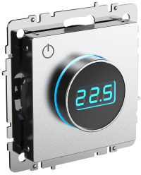 BRITE Термостат электронный с инд. ТС10-1-БрА алюм. IEK, BR-RT11-K47