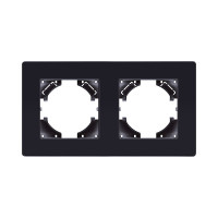 Рамка 2-постовая, черный Kollinger Eleganz Acryl EA2BK